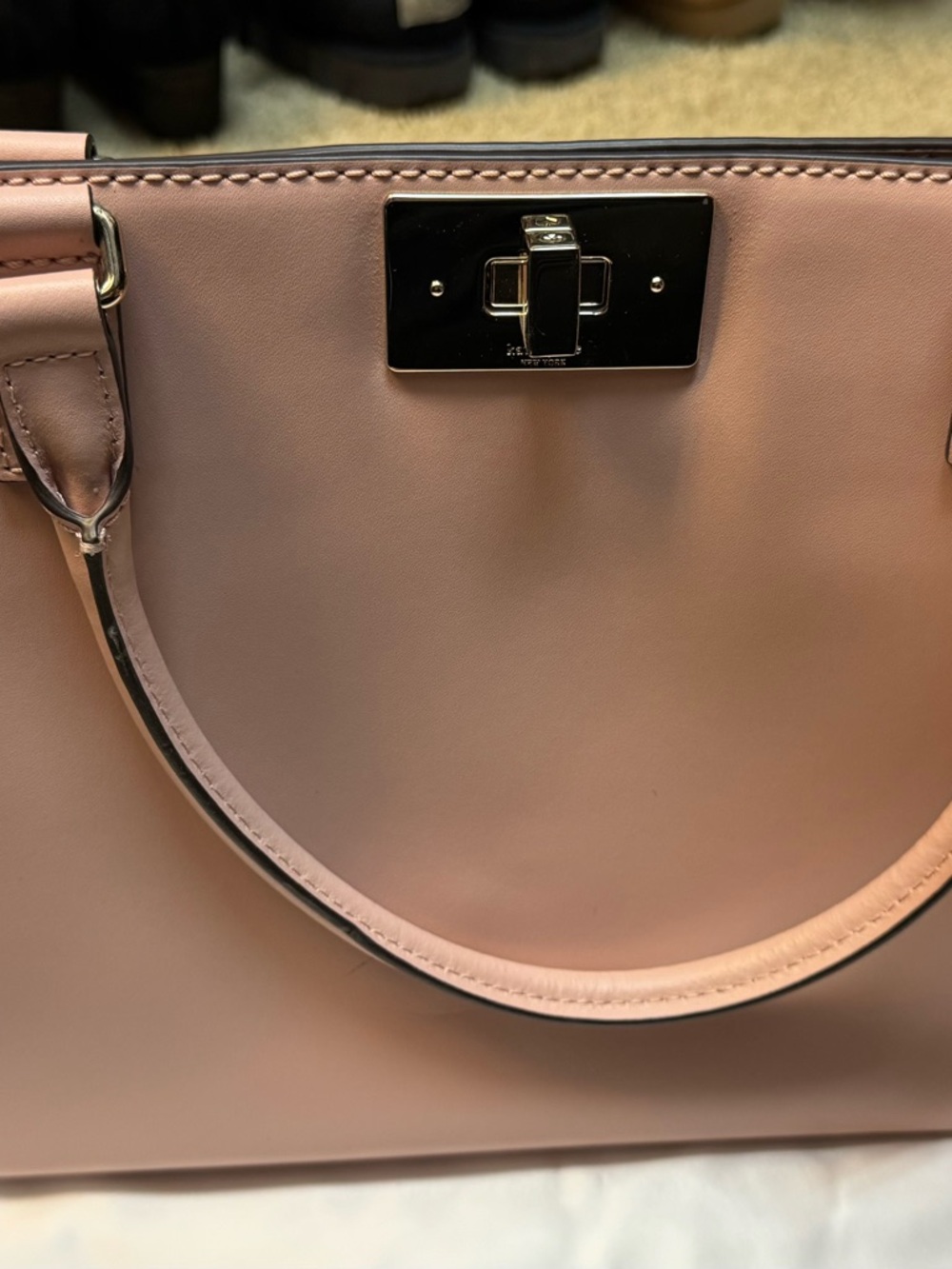 Kate Spade Classic Blush Pink Structured medium Tote Bag